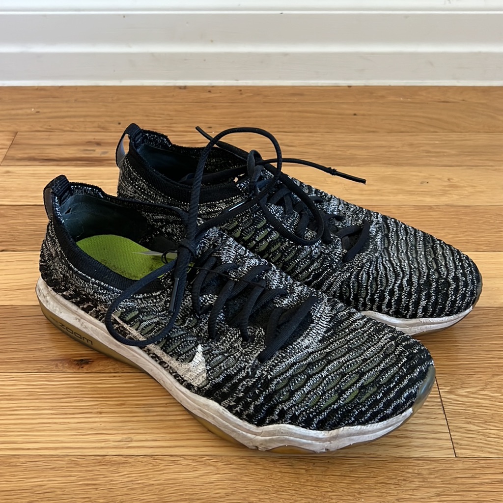 Nike Zoom Running Training Tennis Shoes - Size Us 7.5 Black